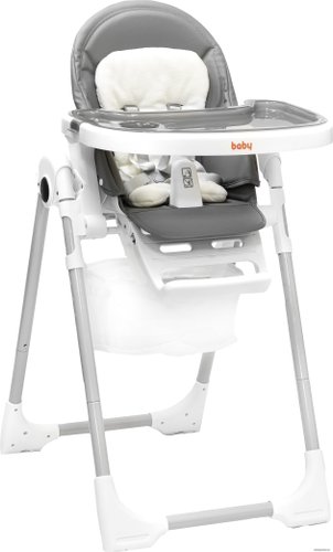 Высокий стульчик Baby Prestige Junior Lux+ (серый)