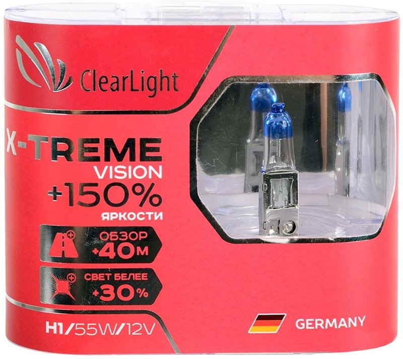 

Галогенная лампа Clear Light X-treme Vision H1 2шт