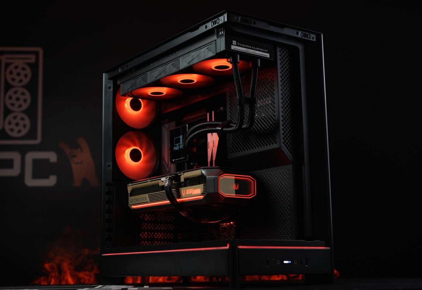 Компьютер ООО ФэндБиГрупп RTX 5070, Ryzen 7-7800Х3D, 32GB DDR5, 1TB Wi-Fi 7 (черный)