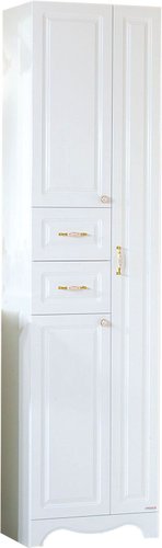 Бриклаер Шкаф-пенал Анна 52 (белый глянец)