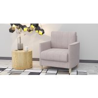 Интерьерное кресло Нижегородмебель Лора ТК 330 (ультра роуз пудровый/бежевый)