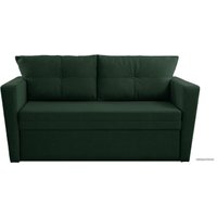 Диван Brioli Пино К двухместный (рогожка, J8 темно-зеленый)