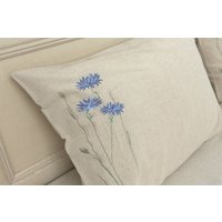 Евро комплект постельного белья Беларускі лён 220x200 23С101-ШР/в/у/уп.кор. (330 васильки 37)