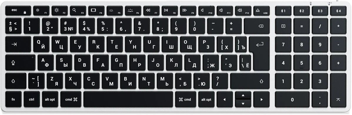 Клавиатура Satechi Slim X2 (серебристый)