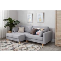 Угловой диван Mio Tesoro Дублин 497 (светло-серый 841)