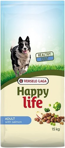 Сухой корм для собак Versele Laga Happy life Adult с лососем 15 кг
