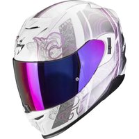 Мотошлем Scorpion Exo Exo-520 Evo Air Fasta (р. XS, белый/фиолетовый) в Витебске