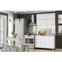 Готовая кухня NN мебель Токио 1.2м (белый текстурный/тростник)