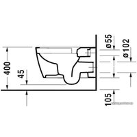 Унитаз подвесной Duravit ME by Starck 45290900A11