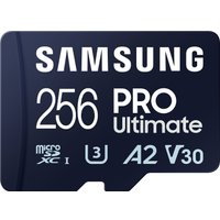 Карта памяти Samsung PRO Ultimate microSDXC 256GB (с кардридером)