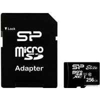 Карта памяти Silicon-Power microSDXC SP256GBSTXBU1V10SP 256GB (с адаптером)