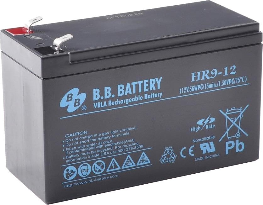 

Аккумулятор для ИБП B.B. Battery HR9-12 (12В/8 А·ч)