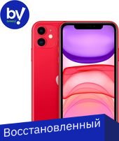 Телефон Apple iPhone 11 128GB Восстановленный by Breezy, грейд В (красный)