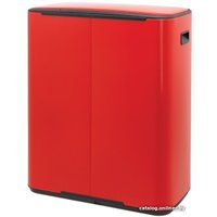 Система сортировки мусора Brabantia Bo Pedal Bin 2 x 30 л (пламенно-красный)