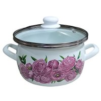 Кастрюля Сантэкс Пионы 1-2425112 (пурпурный) в Бресте