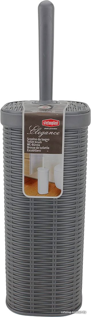 Ершик для унитаза Stefanplast 30720 (40 см, сланцево-серый)