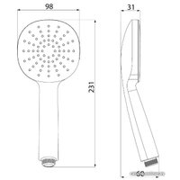 Душевая лейка IDDIS Optima Home OPH1F98i18