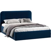 Кровать Трия Тиффани Тип 1 c ПМ и заглушиной 160x200 (микровелюр Wellmart Blue) в Бресте