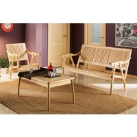 Диван Элегия Диван-скамья массив решетка (лак бук)