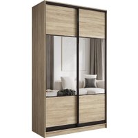 Шкаф-купе Евва АЭП ШК.2.03 120 SSG.01 (дуб сонома/дуб сонома/венге глянец)