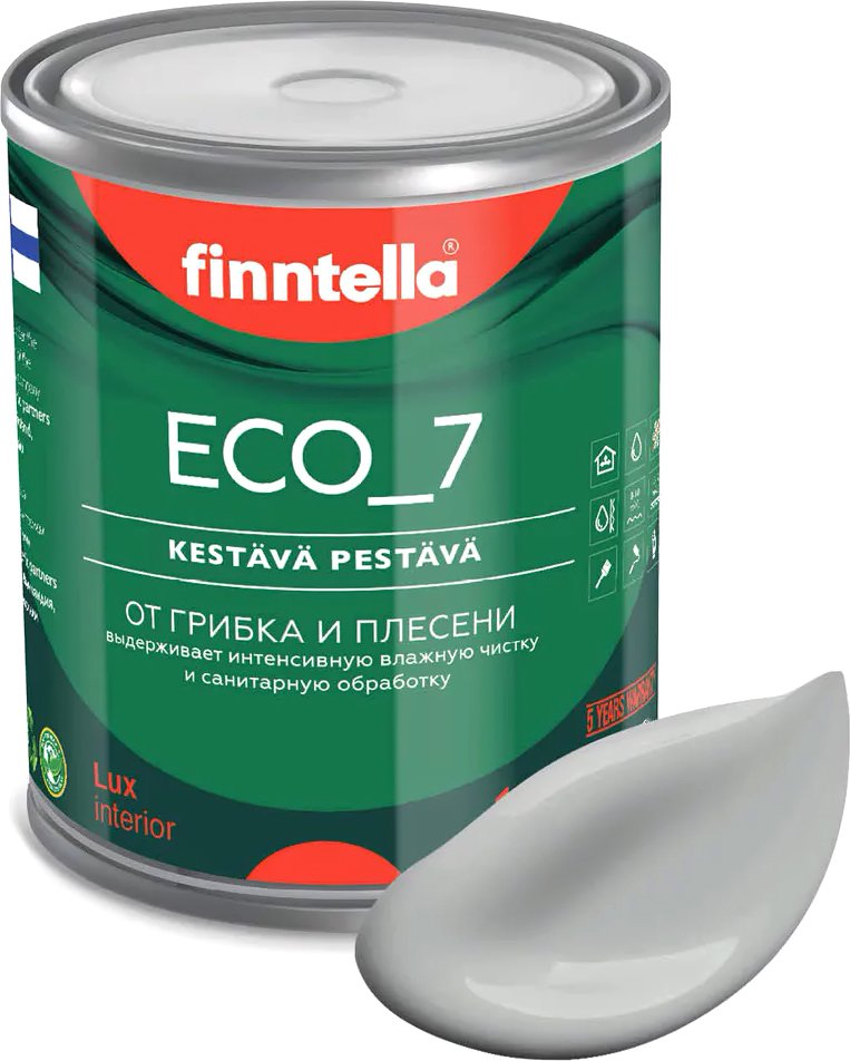 

Краска Finntella Eco 7 Joki F-09-2-1-FL060 0.9 л (серый)