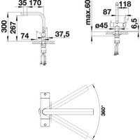 Смеситель Blanco Fontas II (satin gold)