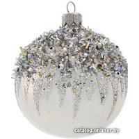 Елочная игрушка Орбитал Д-215 (белый опал) 200-013-3