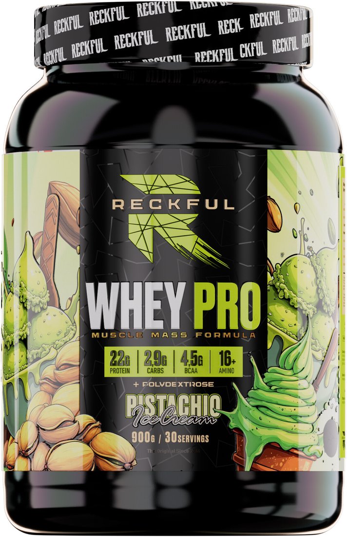 

Протеин комплексный Reckful Whey PRO (фисташка, 900г)