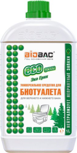 Жидкость для биотуалетов BioBac Эко Грин (1л)