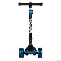 Трехколесный самокат Novatrack Rainbow Basic Black New 120BB.RAINBOW.BBL22 (черный/голубой)