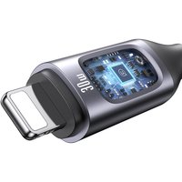 Кабель Usams US-SJ667 USB Type-С - Lightning (1.2 м, черный)