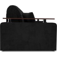 Диван Мебель-АРС Аккордеон Бакли НПБ 180x200 (велюр черный HB-178/17)