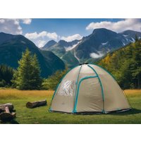 Кемпинговая палатка Coyote CL-B15 и два спальных мешка Sundays ZC-SB001 (синий)