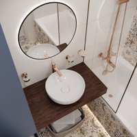 Мыльница Wellsee Finishing Touch 182504000 с держателем (розовое золото)