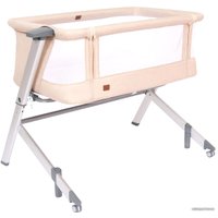 Приставная детская кроватка Nuovita Accanto Dalia (бежевый/серебристый)