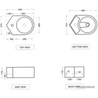 Умывальник Jaquar JDS-WHT-25841