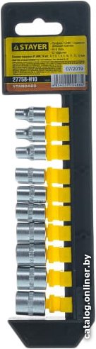 Набор головок слесарных Stayer 27758-H10