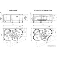 Фронтальный экран под ванну Vannesa Ирма 160х105 R 2-21-0-2-9-229 (фронтальный)