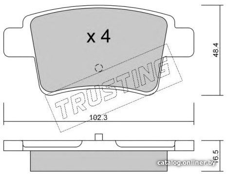 Тормозные колодки Trusting 8170