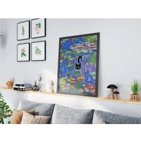 Картина по номерам PaintLine Клод Моне. Лилии с котенком PL-00259