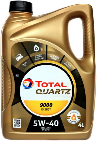 Моторное масло Total Quartz 9000 Energy 5W-40 4л