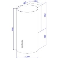 Кухонная вытяжка ZorG Rondo 1260 39 S (черный)