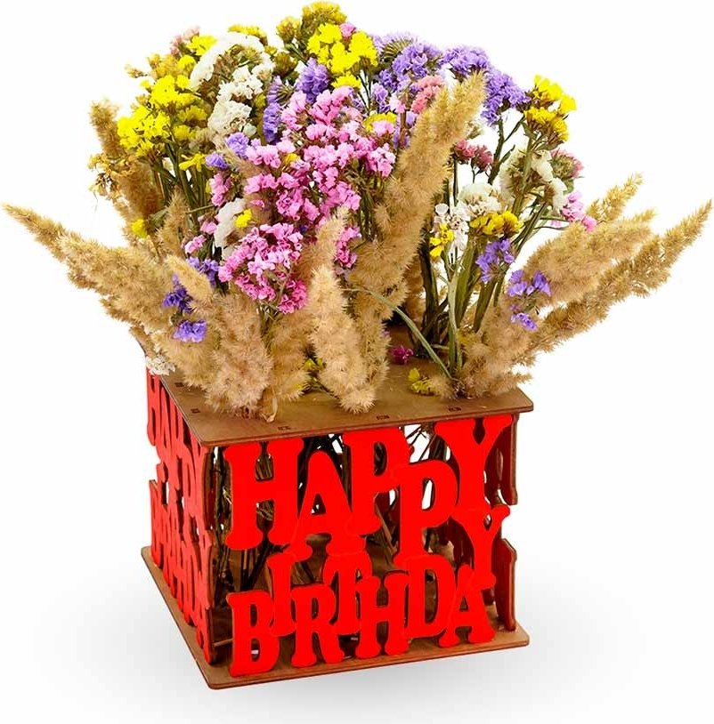 

Ваза Eco-Wood-Art Vase Happy Birthday