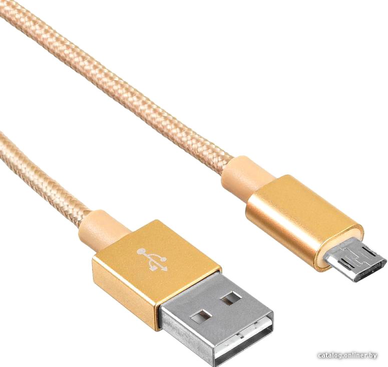 Кабель Buro USB - microUSB Braided 1m