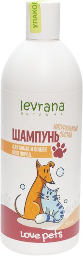 

Шампунь Levrana Love Pets для собак и кошек всех пород (500 мл)