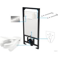 Унитаз подвесной Deante Vital CDVS6WPW