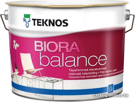 Краска Teknos Biora Balance 9л (база 3)