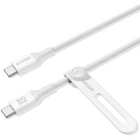 Кабель Anker A80F6 USB Type-C - USB Type-C 240W (1.8м, белый)