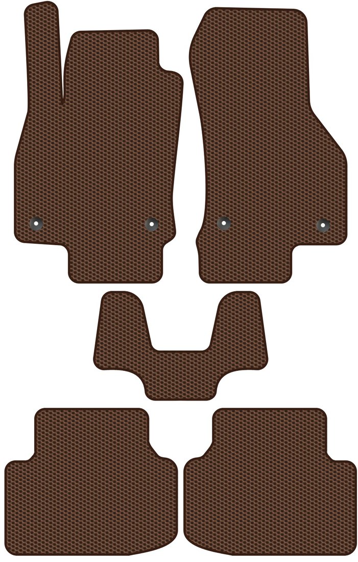 

Комплект ковриков для авто Alicosta Skoda Octavia III (универсал, лифтбек / A7) 2012 - 2017 (коричневый, сота)