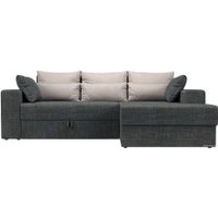 Угловой диван Mebelico Майами 15 114891 (правый, рогожка, серый)